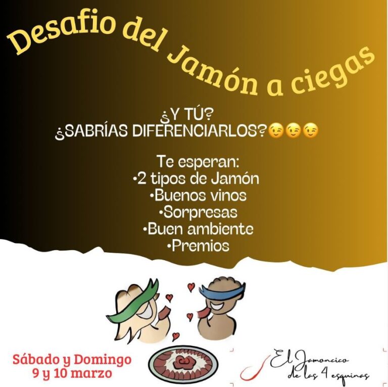 Cartel Desafío del Jamón a ciegas